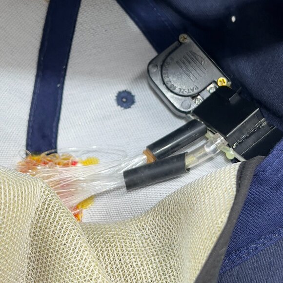 Vtg Twins Enterprise Boston Red Sox MLB Snapback Hat Cap Blue Light up Logo Mens - Picture 12 of 16